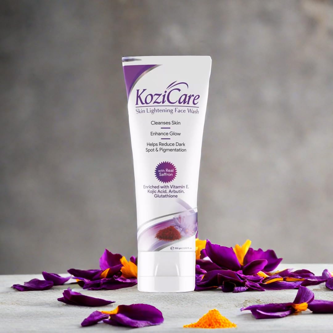 Kozicare Kojic Acid & Glutathione Face Wash | For Women & Men | Face Cleanser & Skin Care - 100 Ml