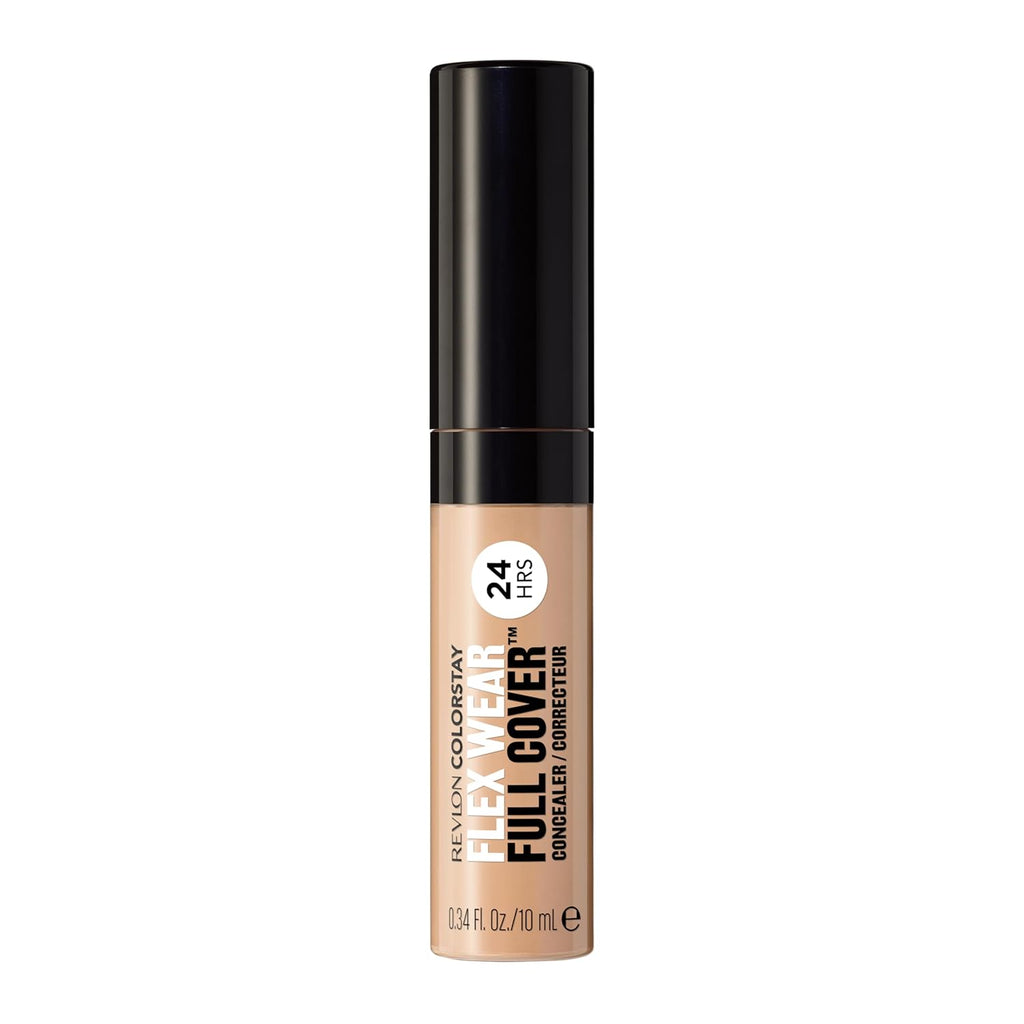 Revlon ColorStay Flex Wear, Full Cover Non-Creasing Concealer, Infused with Hyaluronic Acid & Vitamin E, Flexible Longwear, 030 Light Medium, 10 ml