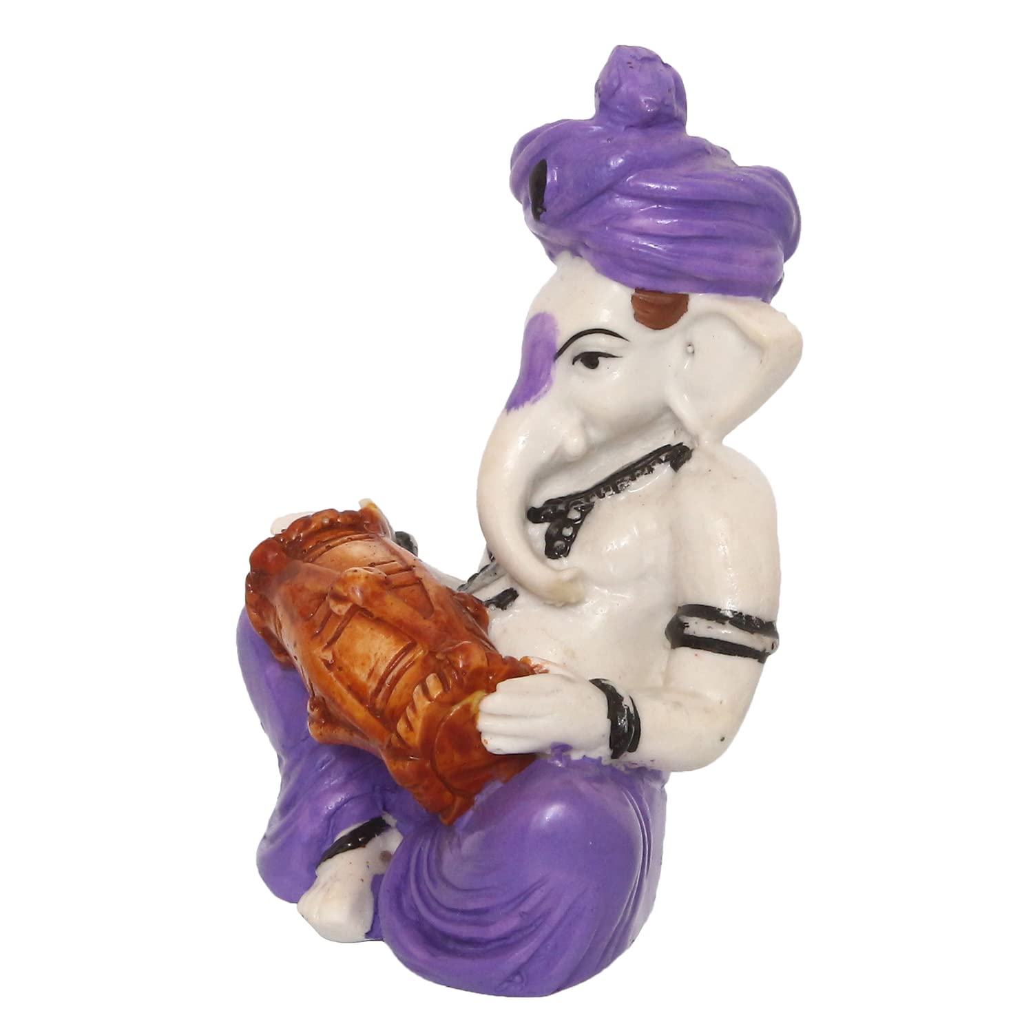 Ecraftindia Synthetic Fiber Lord Ganesha Statue | Purple