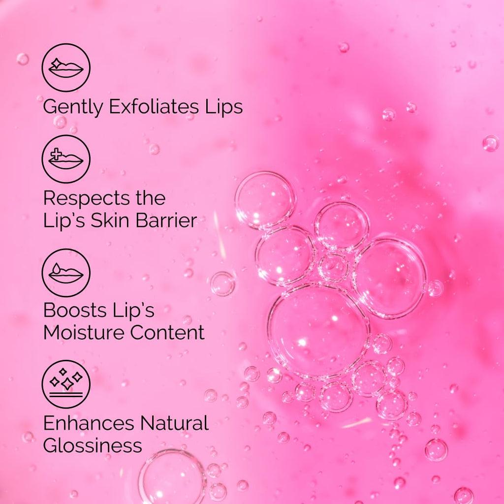 The Ordinary PHA 5% Exfoliating Lip Serum, Hydrating Overnight Lip Exfoliator Treatment, 15ml