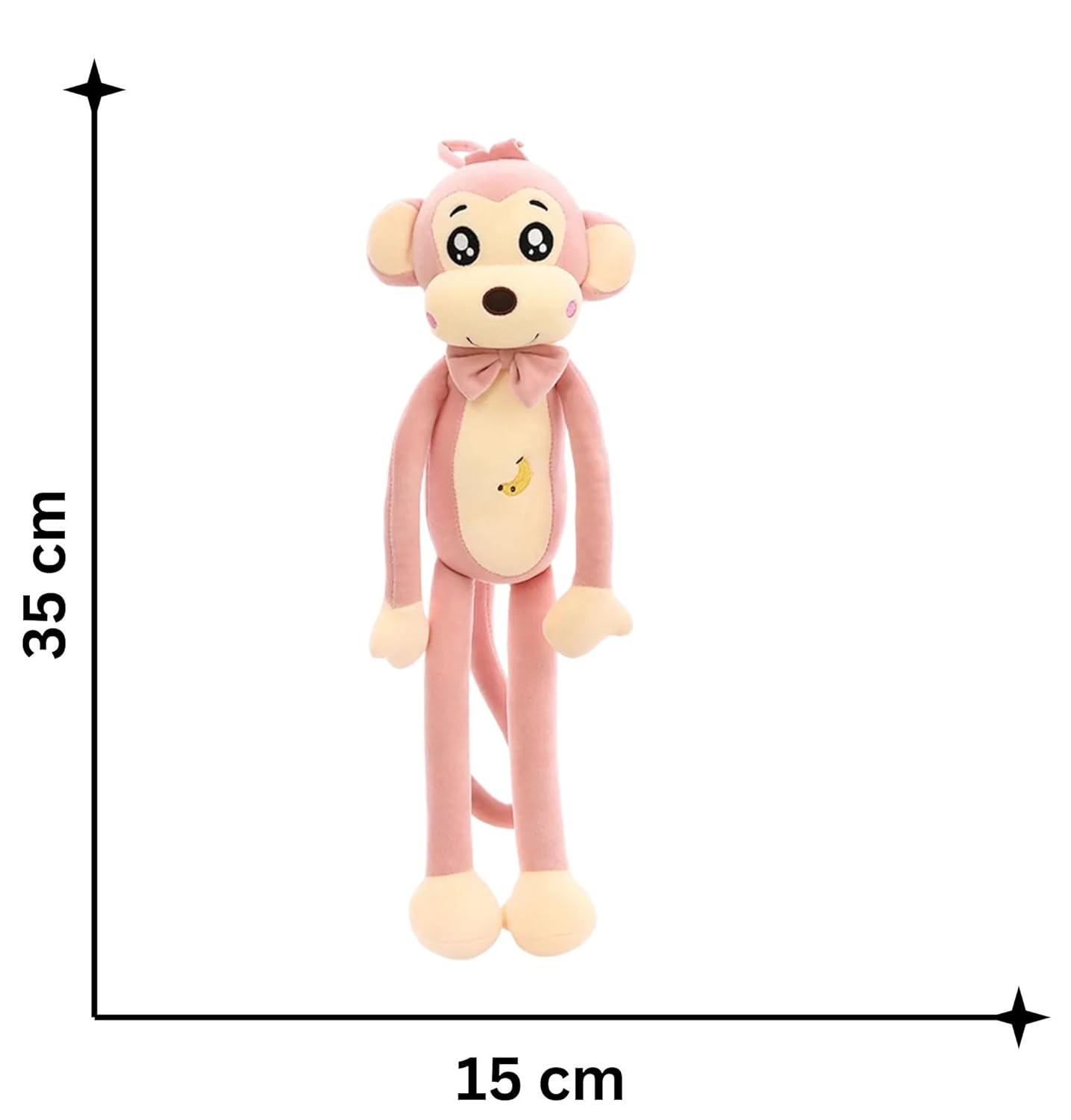 Tickles Monkey Soft Stuffed Plush Animal Toy for Kids