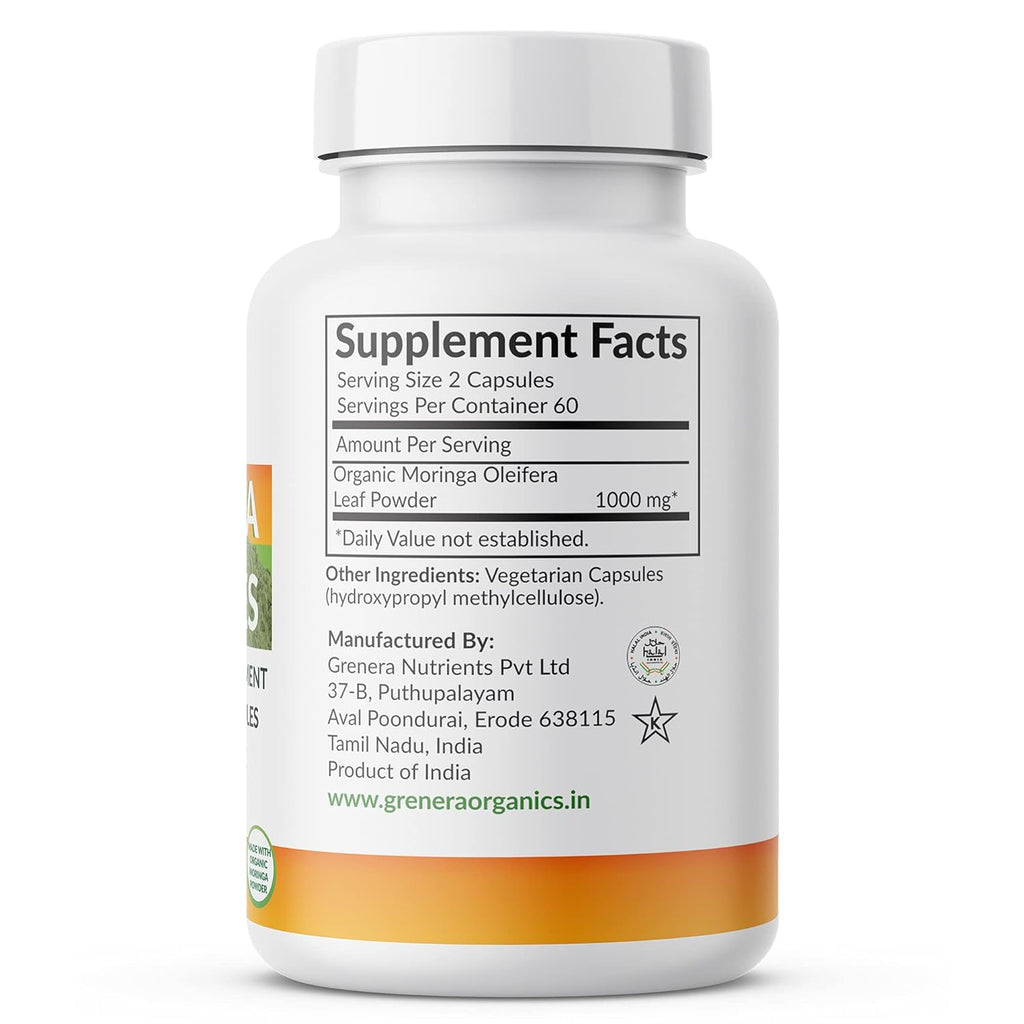 Grenera Moringa Capsules – 120 Capsules
