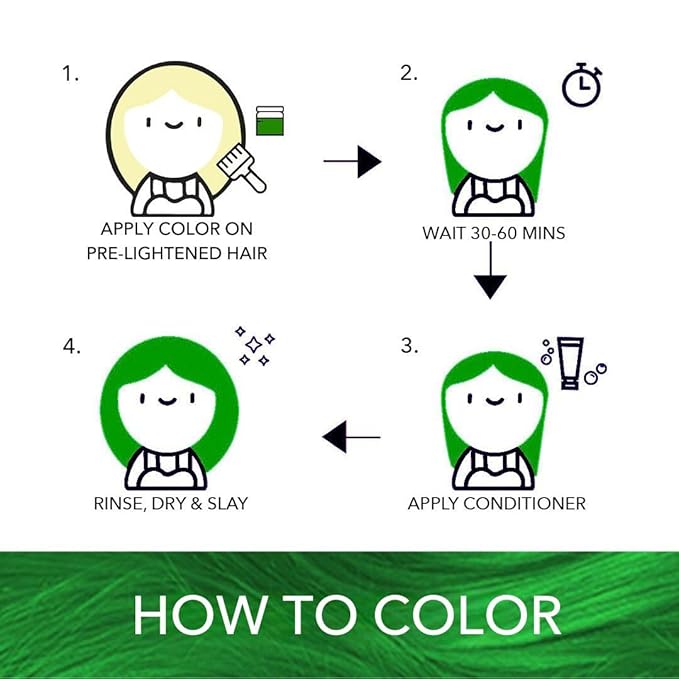 Paradyes Semi-permanent Mayeri Green Diy Conditioner Based Hair Colour - 120 Gms
