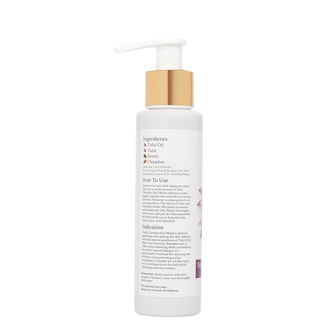 Arish Bio-natural Tulsi Chandan Face Wash for Sensitive Skin - 100 Ml