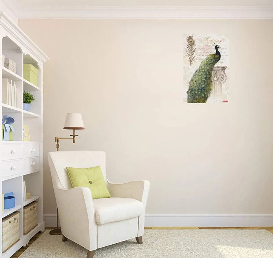 Rangoli Peacock Wall Sticker 12x18 Sheet – Elegant Self Adhesive Design-7