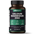 Boldfit Calcium Tablets 1000 mg with Magnesium & Zinc for Women and Men, Calcium Supplement for Bone & Joint Support, 60 Tablets
