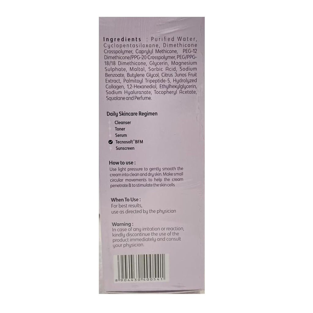 Dermashoap Tecnosoft BFM Face Cream â€“ Strengthens Skin Lipid Barrier, Rebalances Microbiome, Deeply Moisturizes Dry Skin, Reduces Wrinkles And Fine Lines â€“ 50gm