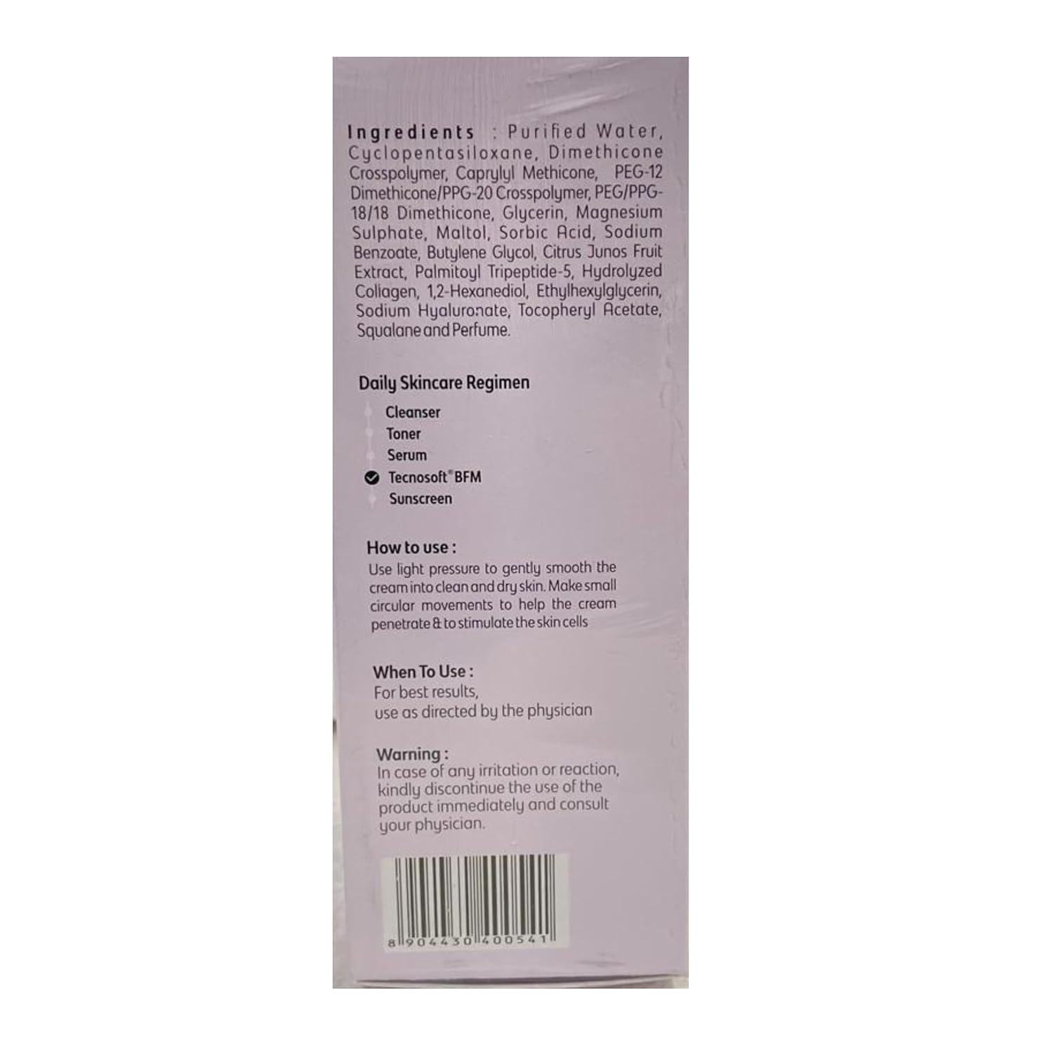 Dermashoap Tecnosoft BFM Face Cream â€“ Strengthens Skin Lipid Barrier, Rebalances Microbiome, Deeply Moisturizes Dry Skin, Reduces Wrinkles And Fine Lines â€“ 50gm