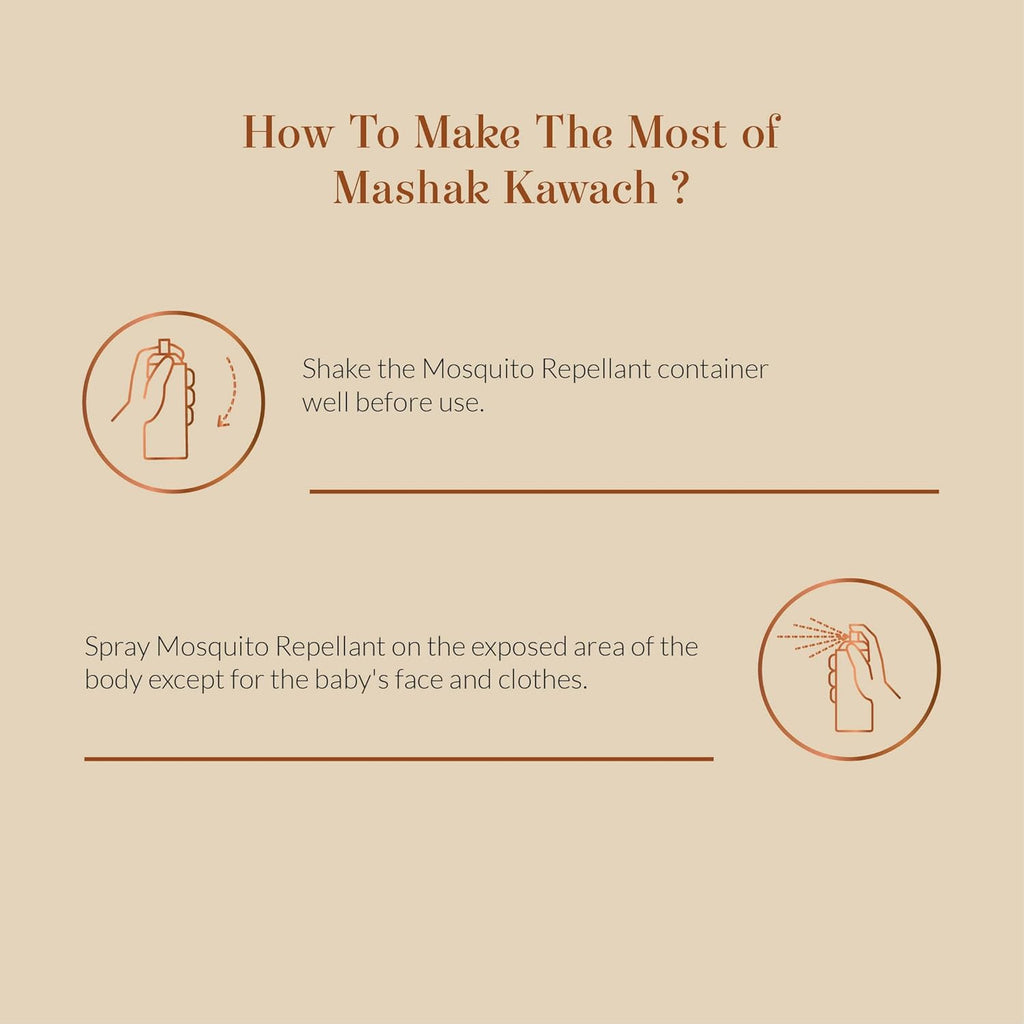 Baby Forest Mashak Kawach Mosquito Repellent Spray for Babies | with Lemongrass, Cedarwood & Lavender Oil | Natural Insect Repellent for Kids | Derma Safe, Cruelty-Free, Vegan | 100ml Pack of 1