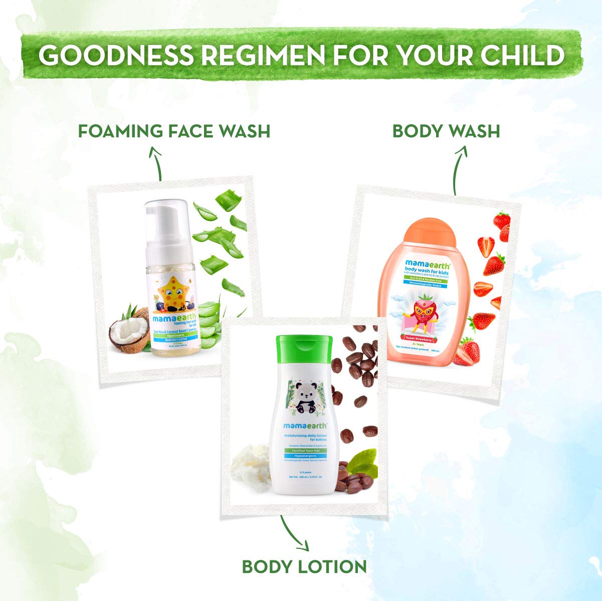 Mamaearth Super Strawberry Body Wash For Kids - 300 ml | Infused with Strawberry and Oat Protein | Gently Cleanses Skin, Dermatologically Tested, SLS/SLES and Paraben Free