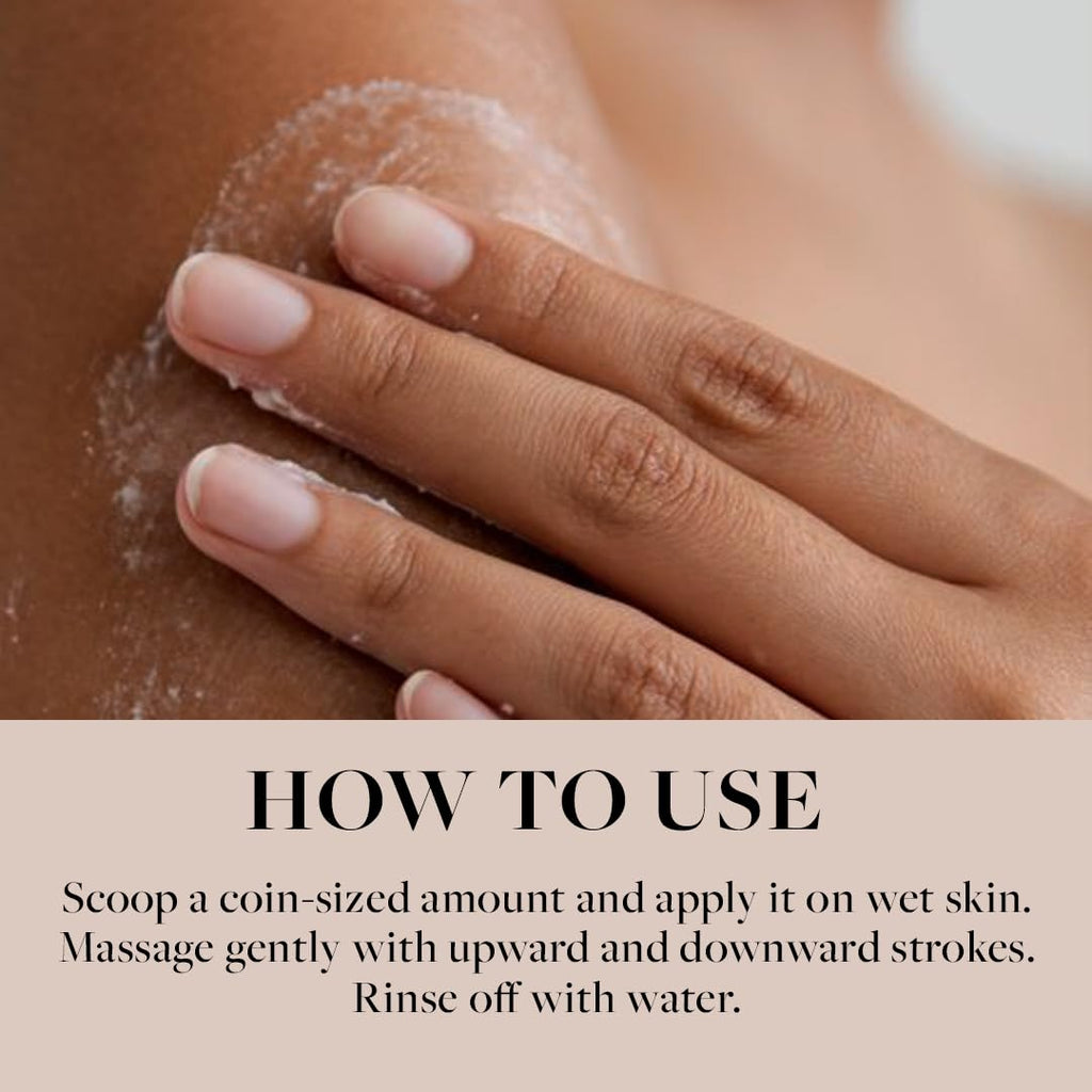 Sadhev Natural and Ayurvedic Coconut and Aloe Vera Body Scrub For Cleaning Dirt, Dead, and Damaged Skin Cells, Improve Skin Tone