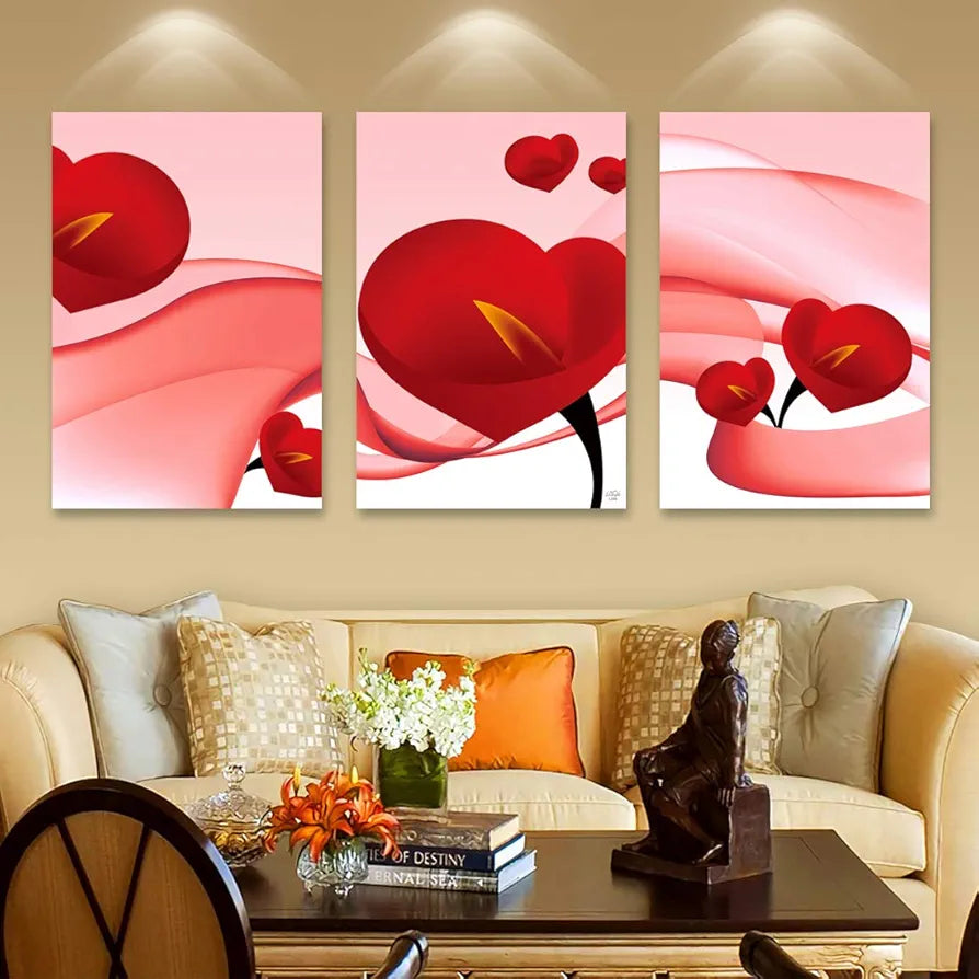 Rangoli MDF 3 Pcs Wall Poster 12x18 Inch Decorative Wall Art P-4 Design-6