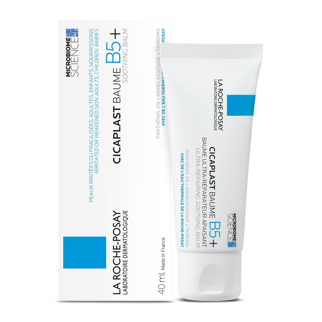 La Roche-Posay Cicaplast Baume B5+ Repair Moisturizer Balm | Hydrating Multi-Purpose Soothing Cream for Dry, Sensitive & Damaged Skin, Fragrance Free 40 ml