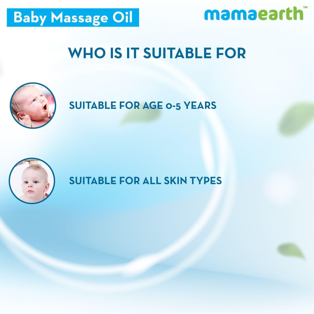 Mamaearth Soothing Massage Oil for Babies - 200ml | Infused with Sesame, Almond & Jojoba Oil | Heals Skin & Builds Immunity, Light & Safe, Non-staining Oil