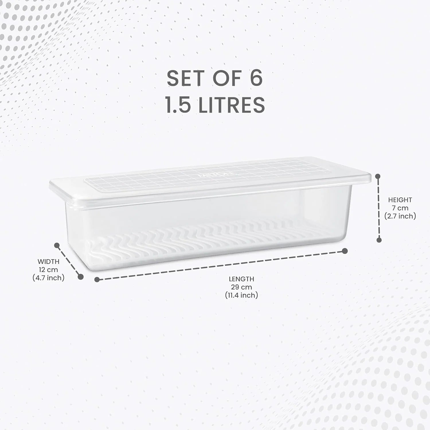 Milton Cryo Fridge Container 1500ml Set of 6