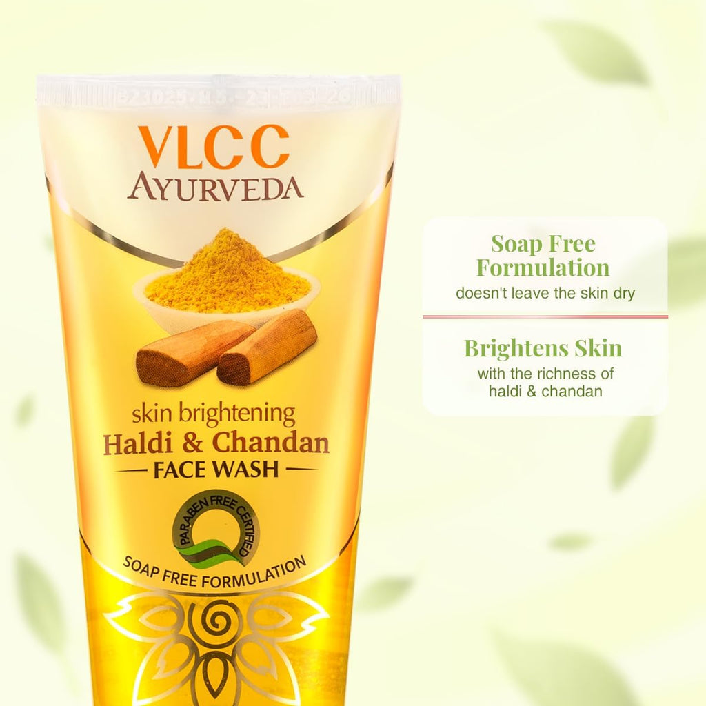VLCC Ayurveda Skin Brightening Haldi And CHandan Facewash, 100ml