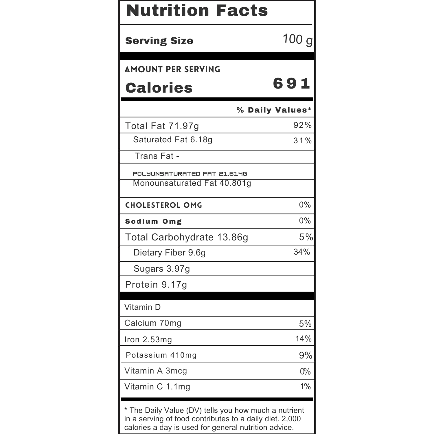 Fruitri American Pecan Nuts �100g, Raw & Fresh | Natural, Keto & Paleo Friendly Snack Nuts and Dry Fruits