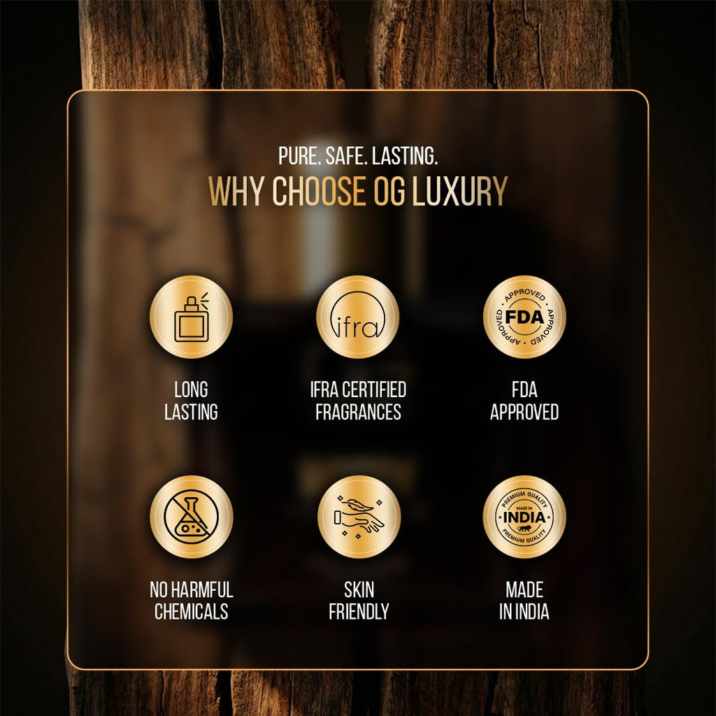 OG Luxury India's Strongest Woody Intense Extrait De Perfume for man, Premium & Long-Lasting Scent, luxury perfume for Special Occasions & Gifting, 100ML
