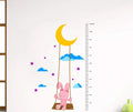 Decal O Decal Growth Chart with Teddy and Moon Wall Stickers -Self-Adhesive