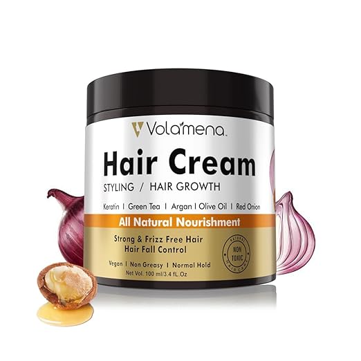 Volamena Onion & Argan Oil Hair Cream for Hair Growth - 120 ml