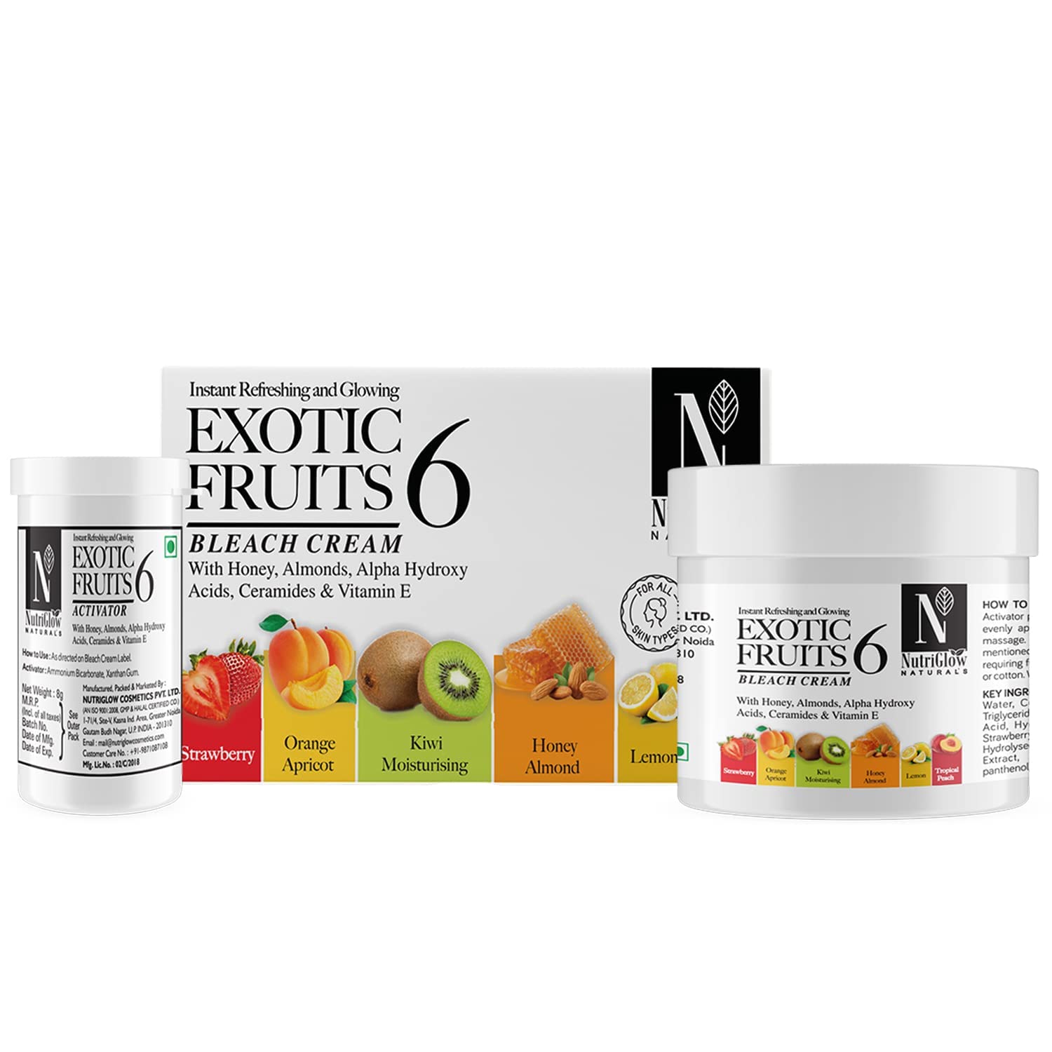 NutriGlow Natural’s Exotic Fruit Bleach Cream - 43 gms