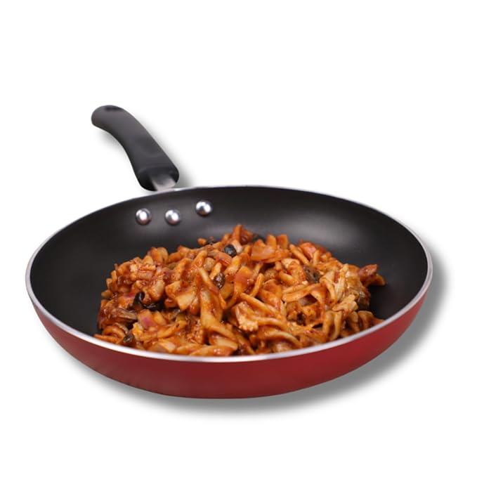 Vinod Zest Inducto Aluminium Non Stick Frypan - 18 cm | 3mm Extra Thick | 3 Layer Coating