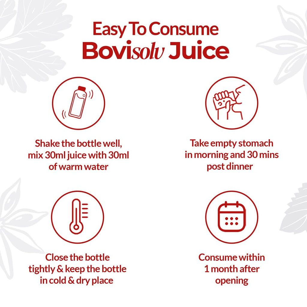 Krishnaâ€™s Bovisolv Juice 1000 ml | IBS-Friendly | Digestive Wellness Drink | Ayurvedic Liquid for Sensitive Gut Lifestyle