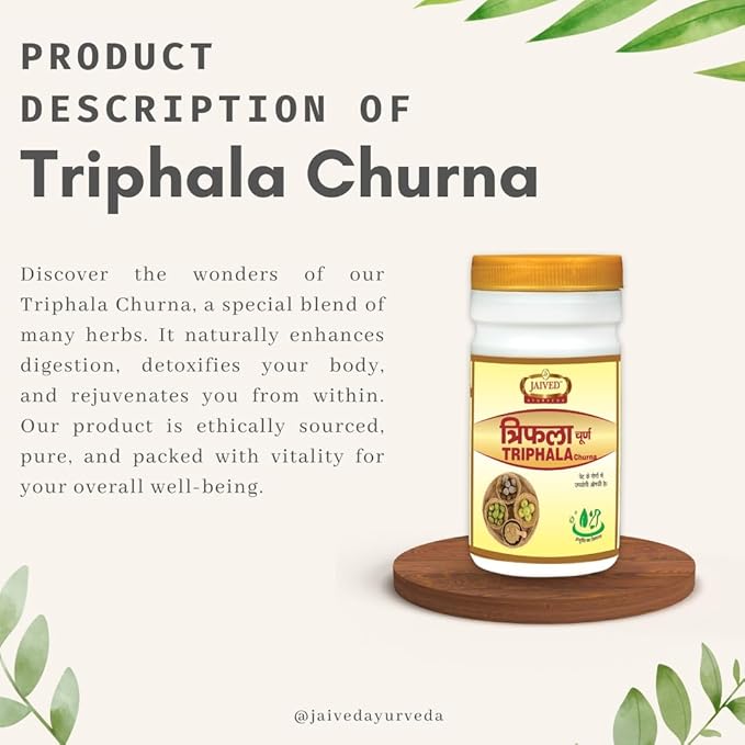Jaived Ayurveda Triphla Churna - 100 Grams (Pack of 3)