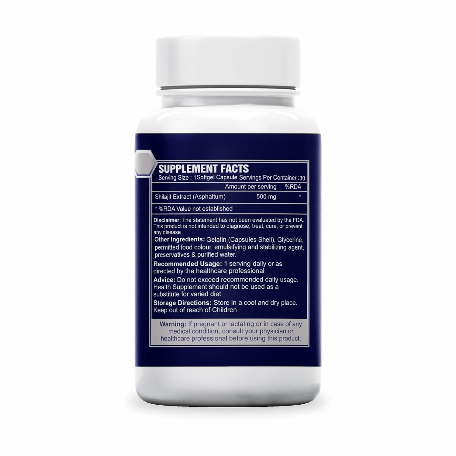 Sea Life Shilajit Softgel Capsules 500 mg | Pure Natural Shilajit Extract Capsules,Boost Immunity, strength & Energy, Supports Metabolism (30 Capsules) Pack of-1