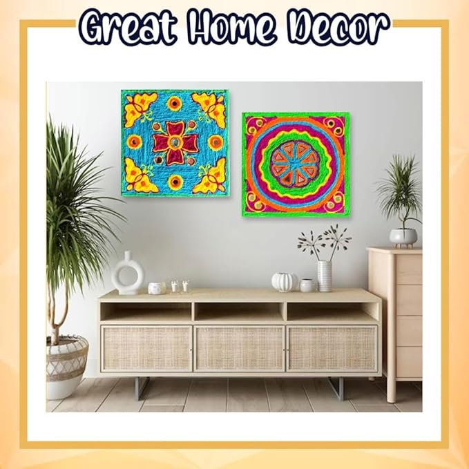 Solobolo String Art Kit With Pre-marked Canvas Art Board | Art and Craft Kit for Kids