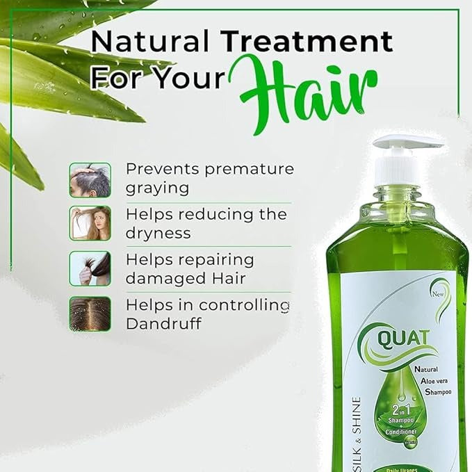 Quat Herbal & Ayurveda Aloe Vera Shampoo - 1 Litre