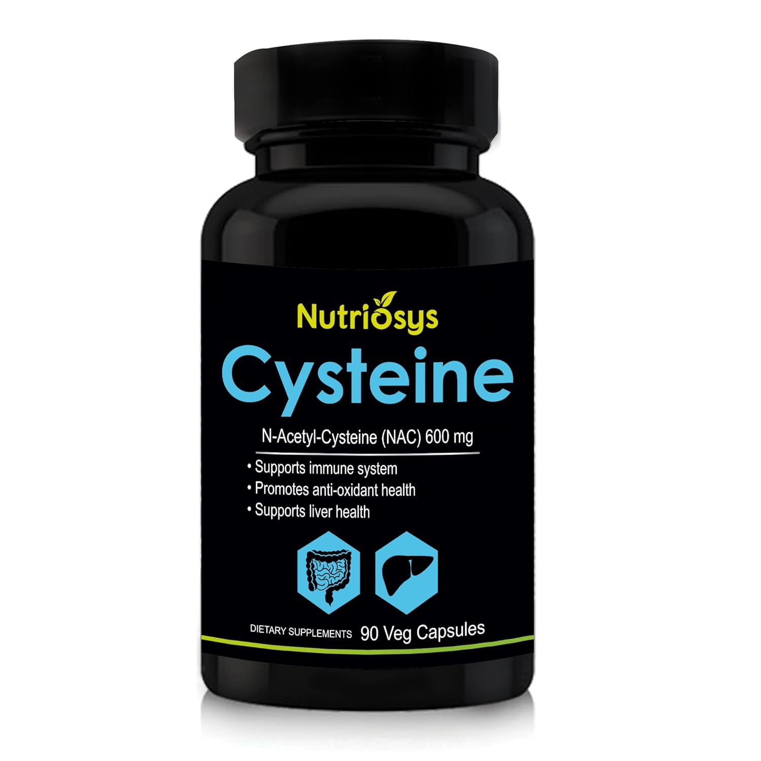 Nutriosys Cysteine 600mg (90 Veg Capsules), Supports immune system