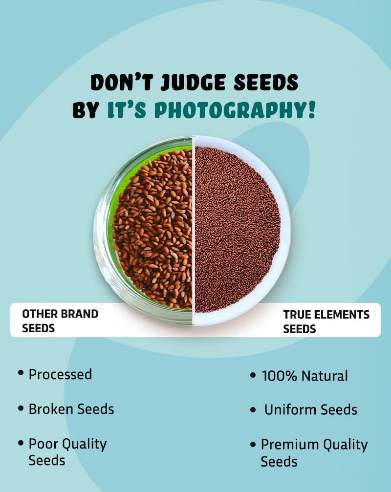 True Elements Halim Seeds 250g - Aliv Seeds | High in Fibre and Omega 3 | Garden Cress | Haleem Seeds | Immunity Booster Superfood