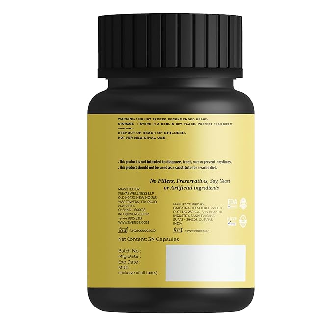 B'verge Turmeric Formula - 3 Veg Capsules