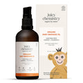 Juicy Chemistry Organic Baby Massage Oil with Almond + Calendula, 100 ml | Moisturises & Nourishes Skin | Soft & Smooth Skin | Dermatologically Tested | Certified Organic | Non-Toxic & Safe for Newborns