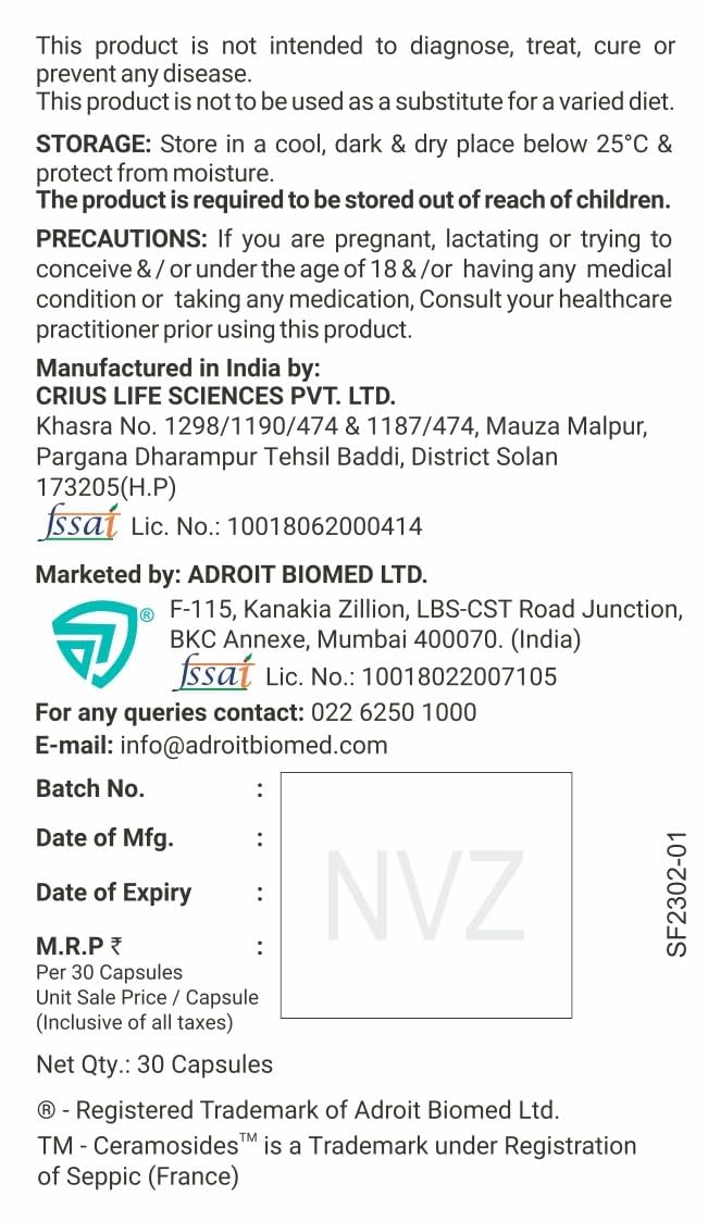 SKINFAY - Oral Moisturizer | Hydrating Moisturizer Capsule | Boosts Collagen | Moisturizes Skin | Reduces Fine Lines & Wrinkles | 1 Capsule a Day | 30 Capsules.