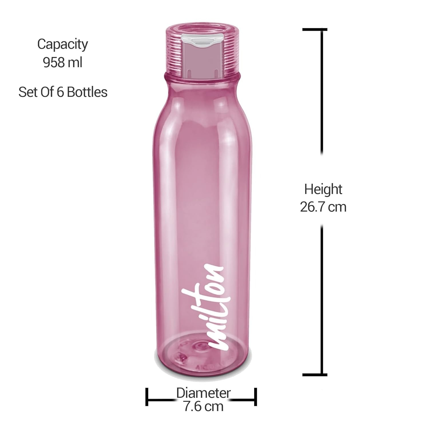 Milton Name Tag Water Bottle