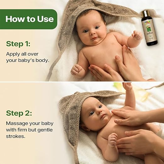 Herby Angel New Born Ashwagandhadi Baby Body Massage Oil - 100 ml