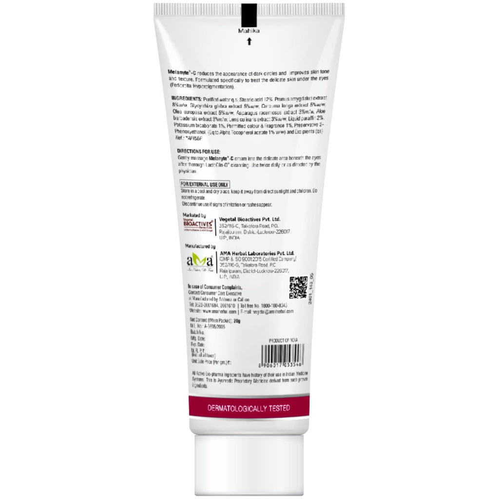 Vegetal Melanyte-C -Under Eye Dark Circle Cream- 20g.