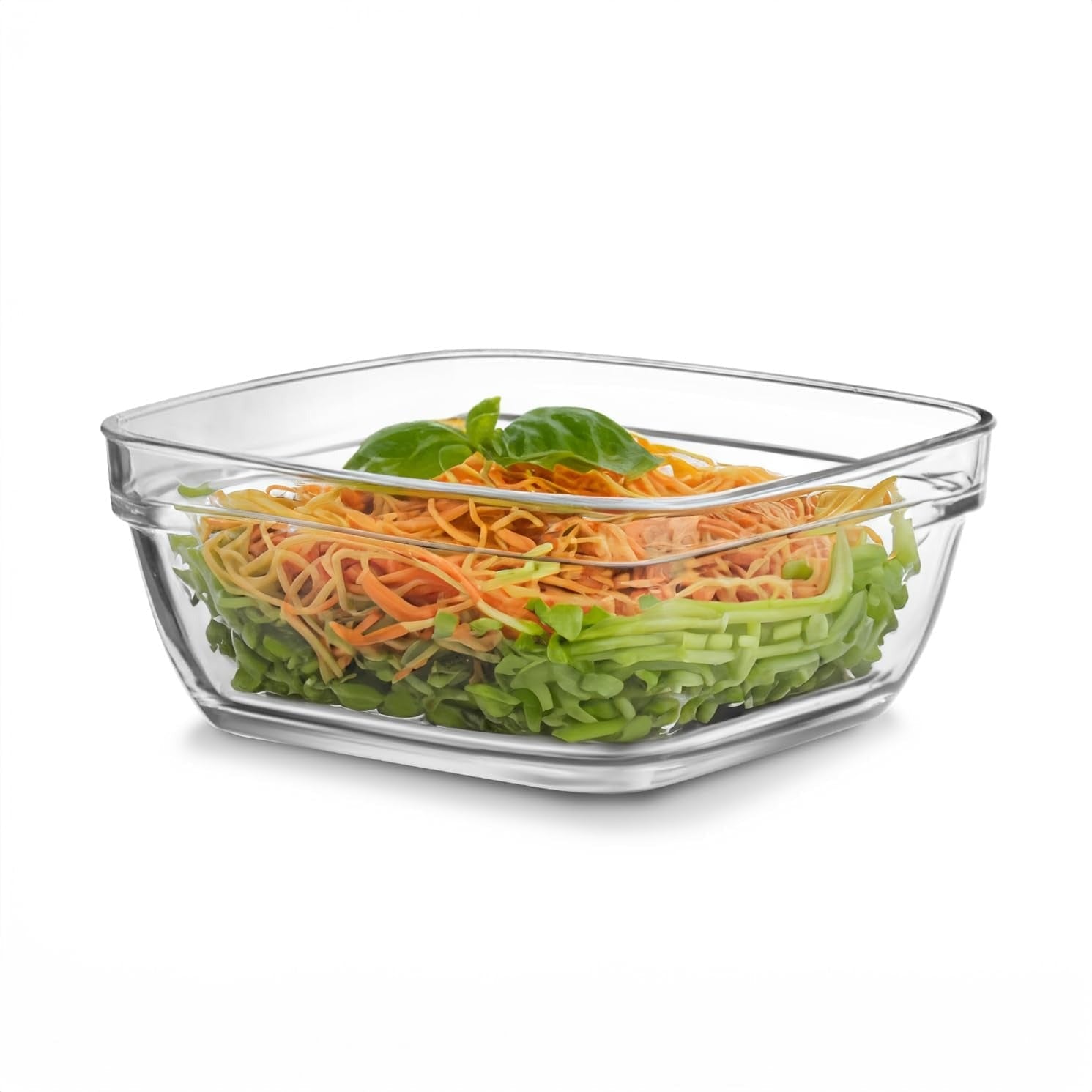 Cello Nadir Square Serving Glass Bowl for Kitchen 1100 ml