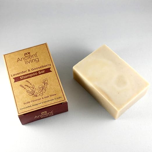 Ancient Living Gooseberry Lavender Shampoo Bar - 100 gms Each (Pack of 2)