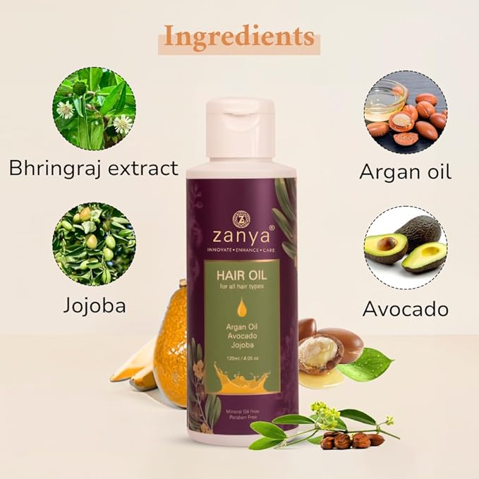 Zanya Non-sticky Hair Oil - 120 Ml