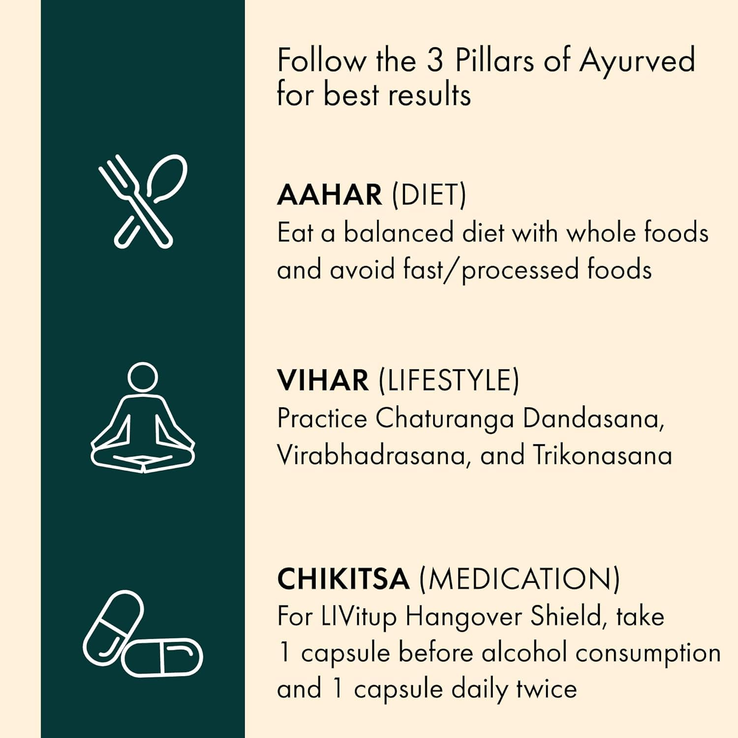 Dr. Vaidya's Livitup | Hangover Shield & Liver Protector | Helps Prevent Acidity, Nausea & Headache | Kalmegh Ghan & Arogyavardhini Rasa | (6 Capsules) Pack Of 5