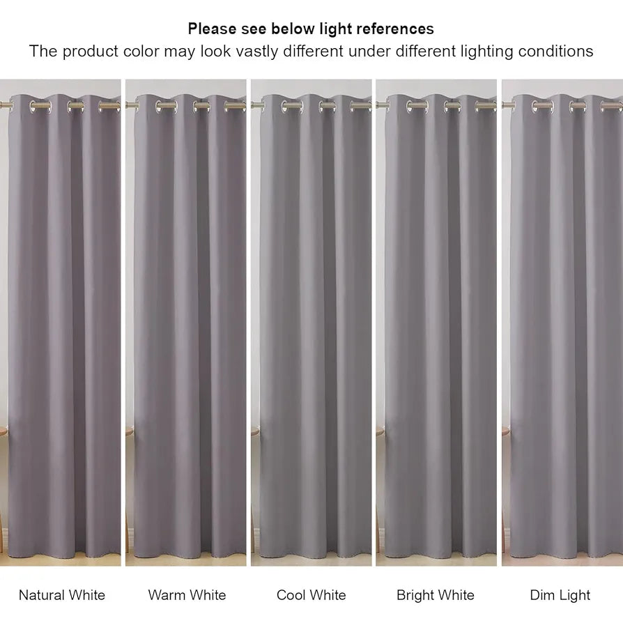 Cloth Fusion Blackout Door Curtains 7 Feet Long Set of 2 Lilac Colour