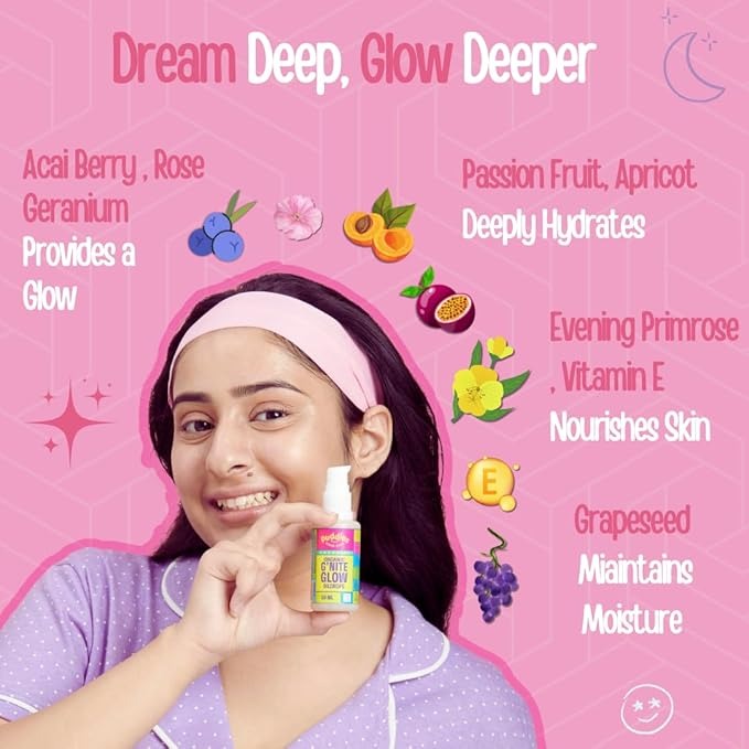 Puddles Teens Care Organic G’nite Glow oil drops - 50 ml