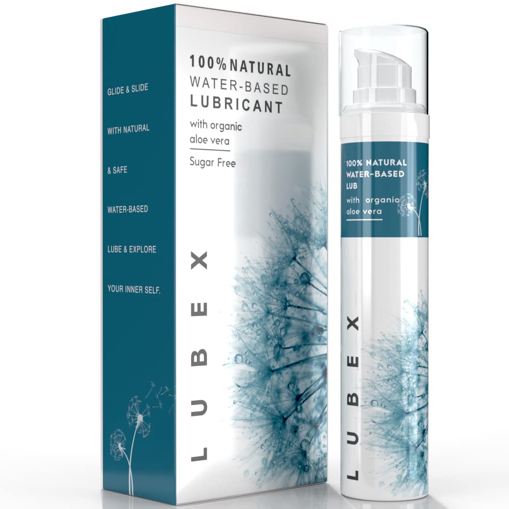 Lubex Natural Lubricant Gel (Water-Based) Natural Lube with Aloe Vera for Her, Him & Couples - Vanilla Flavour - 50gm