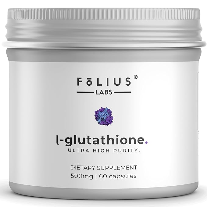 Folius Labs Ultra High Strength L-Glutathione Supplement - 60 caps