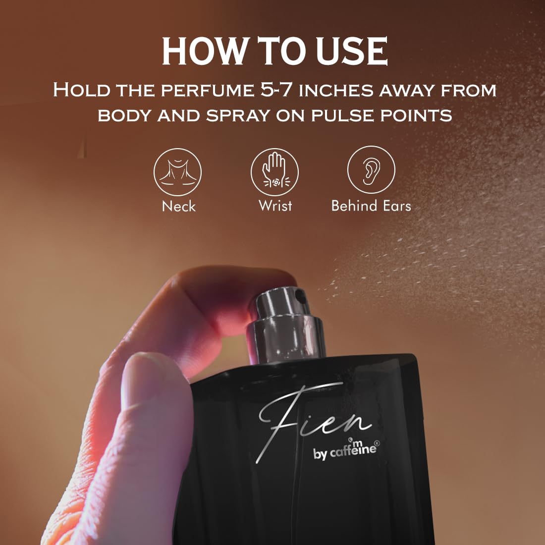 FIEN 007 Perfume for Men | Oriental Oud Scent | 12 Hrs Long Lasting | mCaffeine Perfume | Fien Eau De Parfum with Oud, Sandal & Musk | perfume for men | Solid mCaffeine Premium & Luxurious Perfume - 100ml