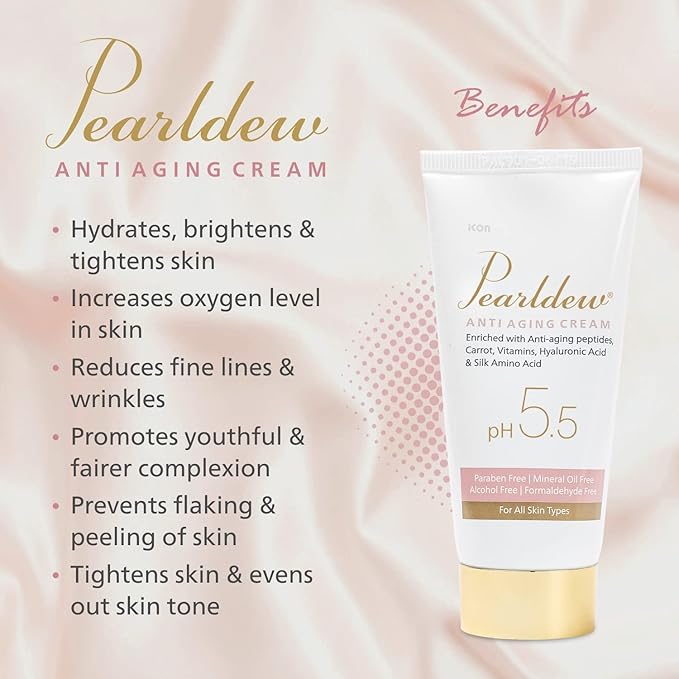 Pearldew Anti-Aging Cream | pH Balanced - 50 Gms | Pack of 2