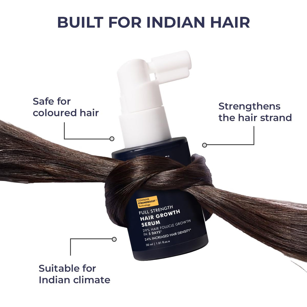 Conscious ChemistÂ® Hair Growth & Anti Hair Fall Serum | Rosemary, Redensyl, Anagain, Procapil, Biotin & Saw palmetto | Controls Hairfall & Boosts New Growth | Improves Hair Density | For Men & Women | 30ml